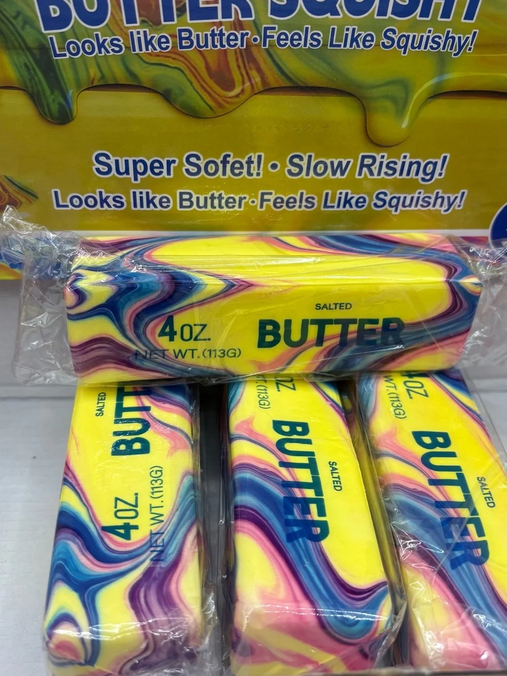 Rare Rainbow Butter Squishy foam material slow Raising with real butter essence.